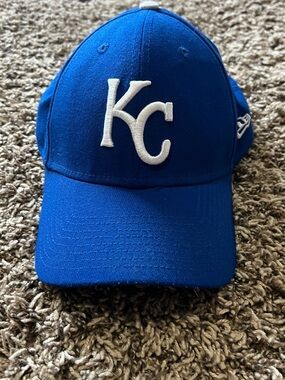 New Era KC Baseball Cap in Royal Blue and White